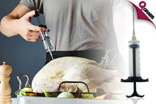 For QR19 Make your Dishes Flavorful with a Marinade Injector! (QR45 Value)